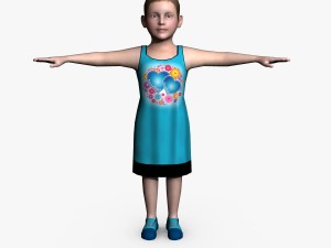 child female 01 3D 모델
