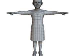 child female 01 3D Модель