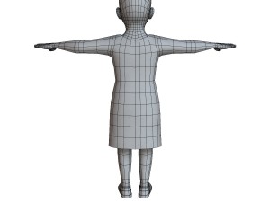 child female 01 3D Модель