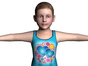 child female 01 3D Модель