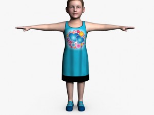 child female 01 3D Модель