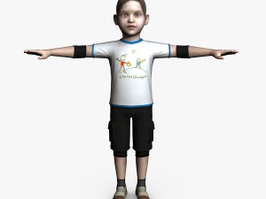 child female 01 3D Model