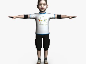 child female 01 3D Model