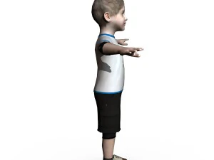 child female 01 3D Model