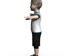 child female 01 3D Model