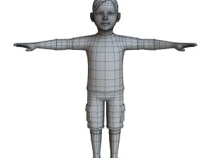 child female 01 3D Model