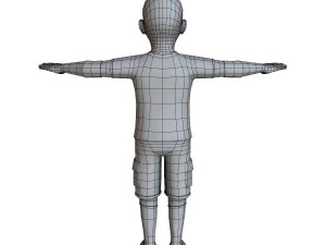 child female 01 3D Model