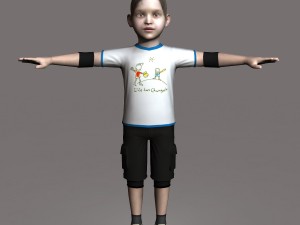 child female 01 3D 모델