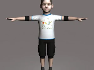 child female 01 3D Model