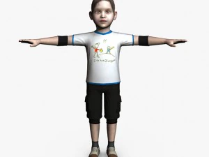 child female 01 3D Model