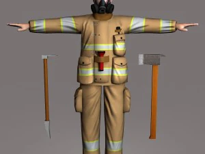 fireman 01 3D Model