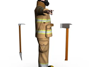 fireman 01 3D Model