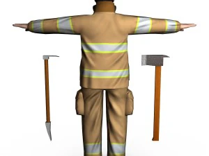 fireman 01 3D Model