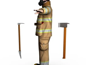 fireman 01 3D Model