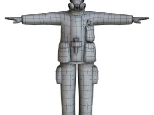 fireman 01 3D Model