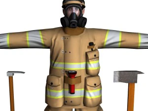 fireman 01 3D Model