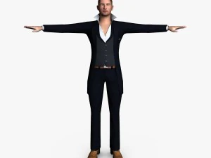 formal male 01 3D Model