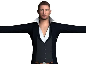 formal male 01 3D Model
