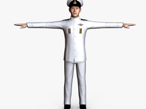 navy male 01 3D Model