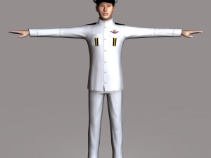navy male 01 3Dモデル