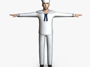 navy male 02 3D Model
