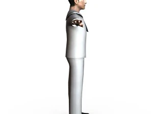 navy male 02 3D Model