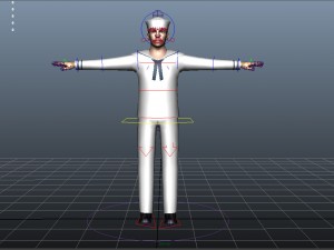 navy male 02 3D Model