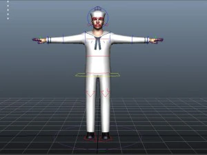 navy male 02 3D Model