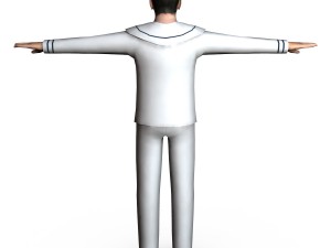 navy male 02 3D Model