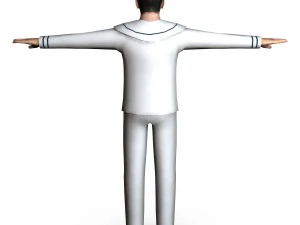navy male 02 3D Model