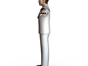 navy male 02 3D Model