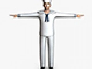 navy male 02 3D Model