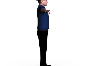 police male 01 Modelo 3D