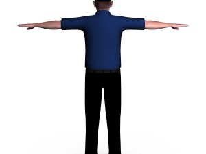 police male 01 Modelo 3D