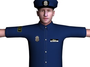 police male 01 Modelo 3D