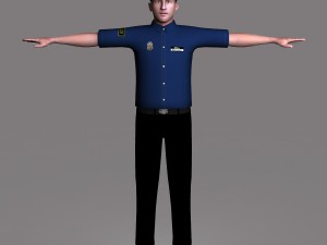 police male 01 Modelo 3D