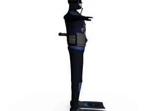 scuba diver 01 3D Model