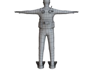 scuba diver 01 3D मॉडल