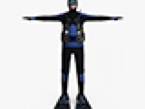 scuba diver 01 3D मॉडल