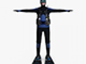 scuba diver 01 3D Model