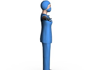 surgeon female 01 3D Модель