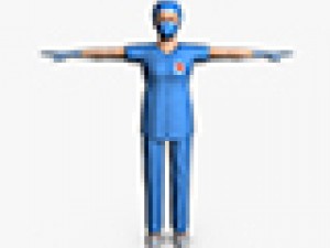 surgeon female 01 3D Модель