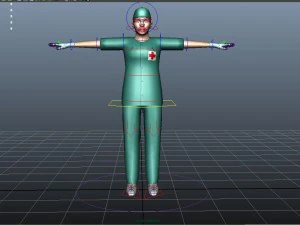 surgeon female 02 3D Model