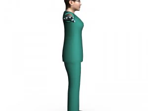surgeon female 02 3D Model