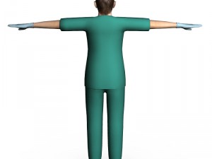 surgeon female 02 3D 모델