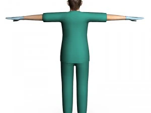 surgeon female 02 3D Model