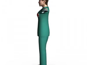 surgeon female 02 3D Model