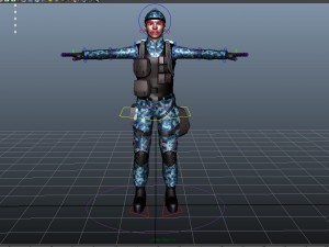 swat female 01 Model 3D