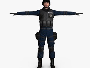 swat male 01 3D Модель