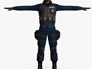 swat male 01 Modelo 3D